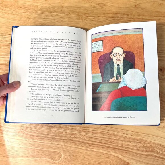 Miracle On 34th Street Hardcover Book 1984 Tomie DePaola Santa Claus Xmas - Picture 8 of 11